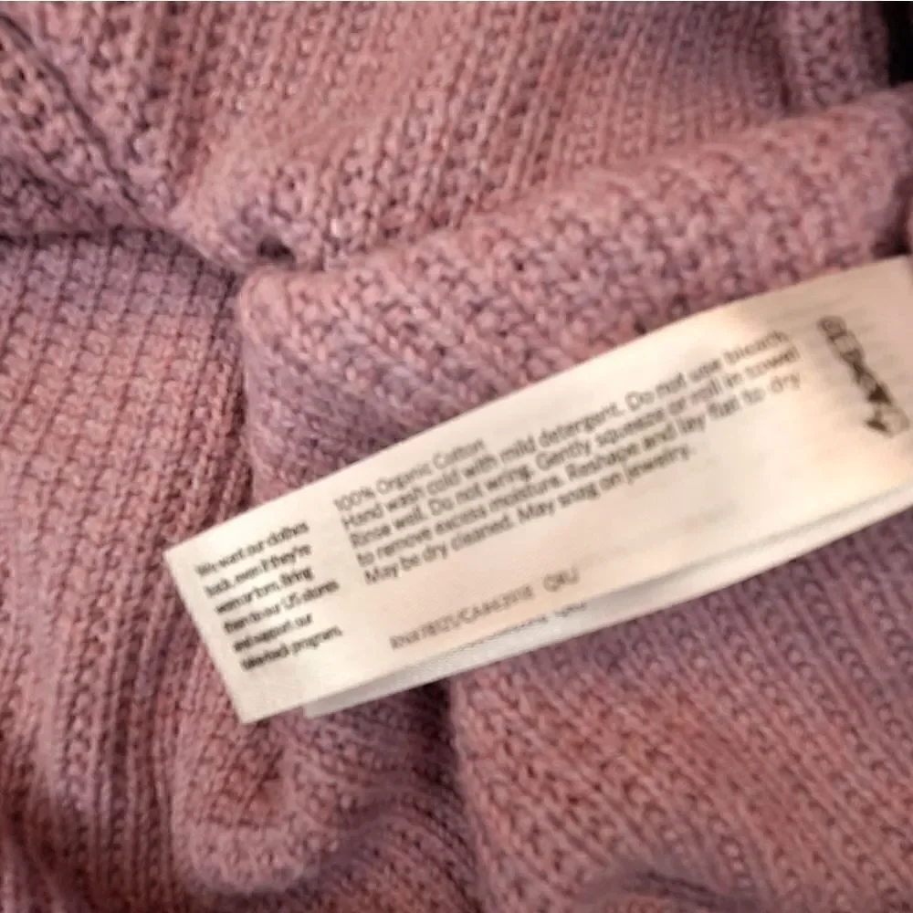 Eileen fisher knit sweater large pink/purple large
